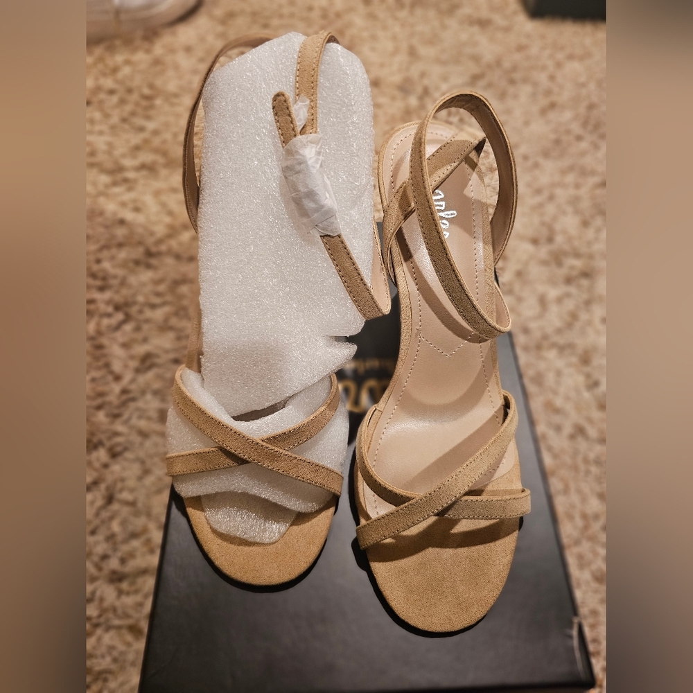 New Charles David Open Toe Heel Sandal Stiletto Size 10